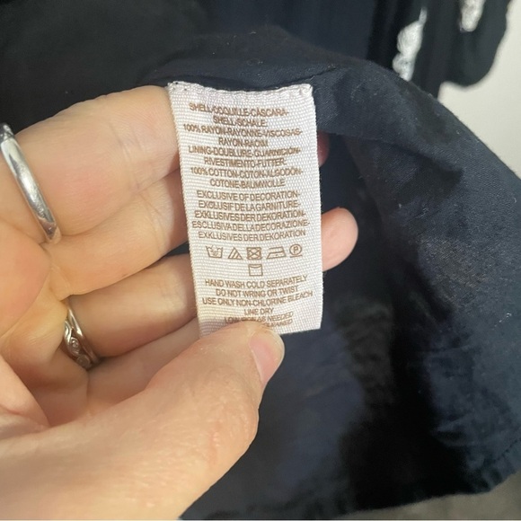 Free People Austin Emma Embroidered Tunic Dress in Black - Picture 9 of 10